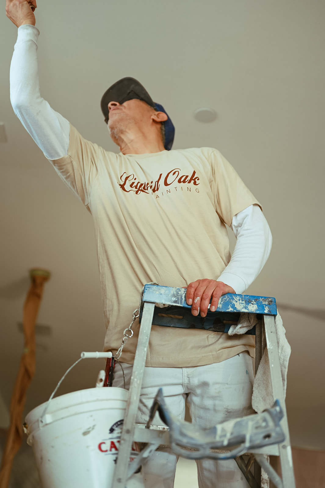 Painter on a ladder